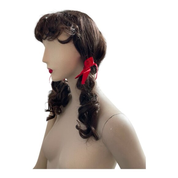 New Vintage Gilligan’s Island Brunette Brown Curly Wig Pony Express Creations - Picture 2 of 6